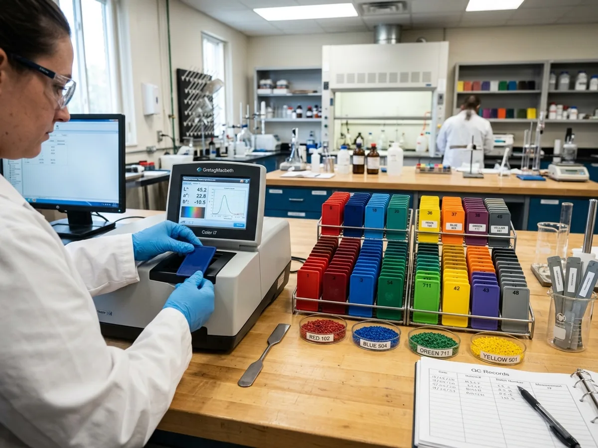 Color-matching laboratory with test plaques