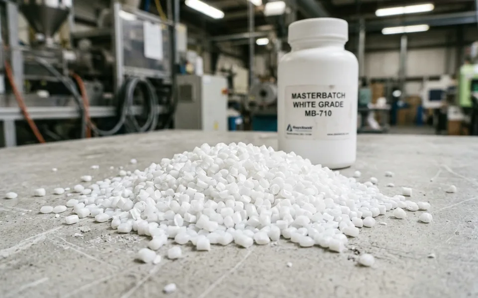 White masterbatch pellets
